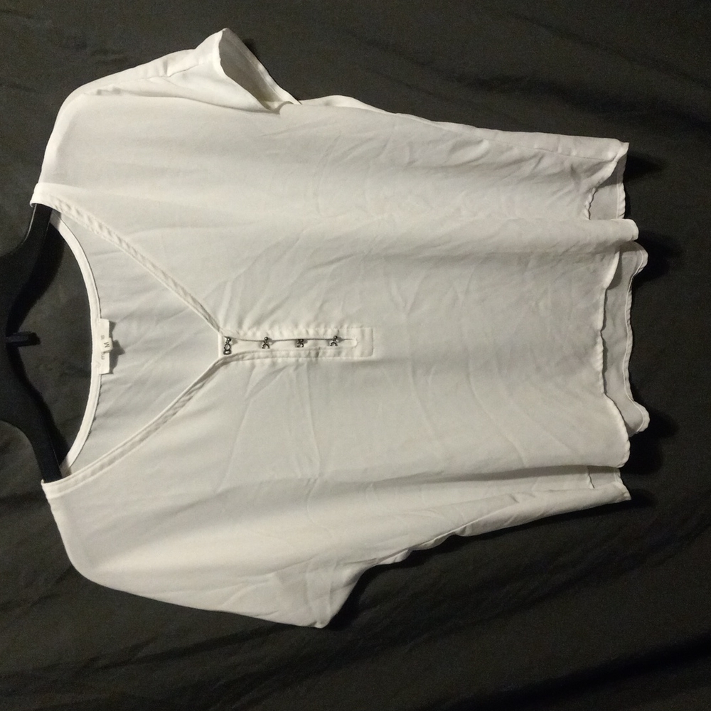 Maurice's size m shear White blouse shirt